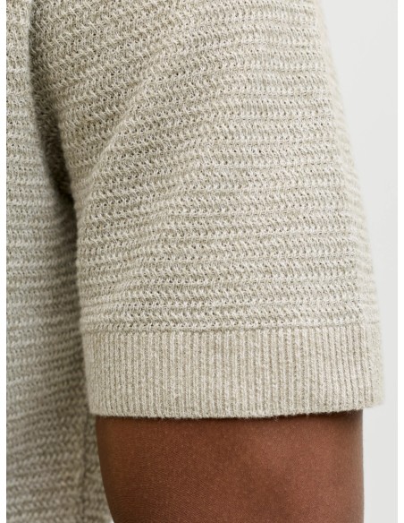 JPRBLURILEY KNIT POLO SS SN Mermaid twist
