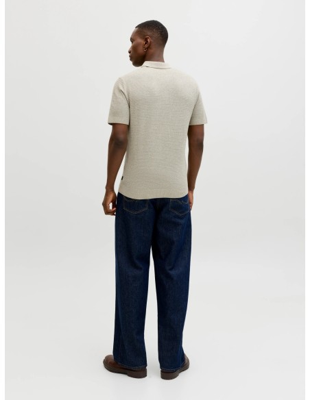 JPRBLURILEY KNIT POLO SS SN Mermaid twist