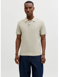 JPRBLURILEY KNIT POLO SS SN Mermaid twist 2
