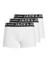 PACK 3 BOXER SENSE TRUNKS 3-PACK NOOS White