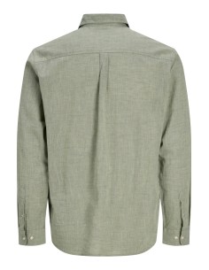 CAMISA JJESUMMER LINEN BLEND SHIRT L/S SN New Sage 2