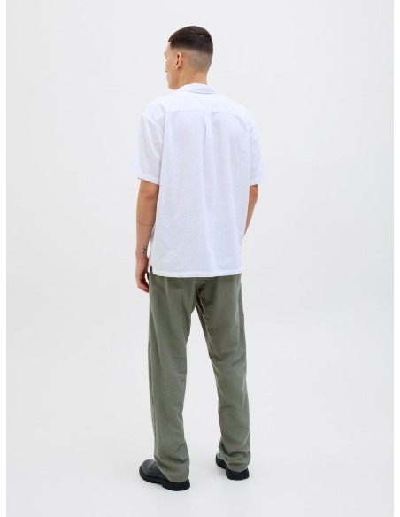 PANTALÓN LINO JPSTKANE SUMMER LINEN BLEND JOGGER SN Agave Green SOLID