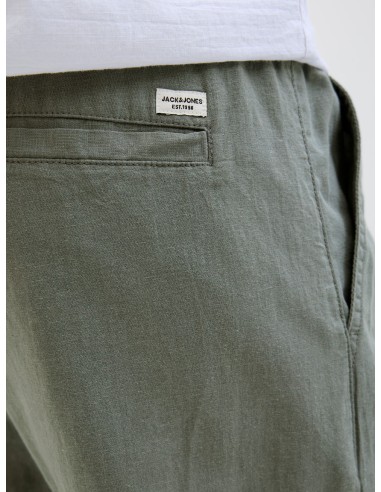 PANTALÓN LINO JPSTKANE SUMMER LINEN BLEND JOGGER SN Agave Green SOLID