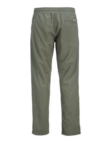 PANTALÓN LINO JPSTKANE SUMMER LINEN BLEND JOGGER SN Agave Green SOLID