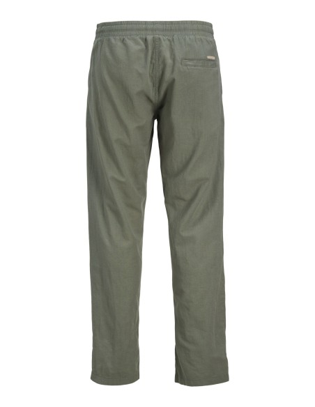 PANTALÓN LINO JPSTKANE SUMMER LINEN BLEND JOGGER SN Agave Green SOLID