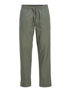PANTALÓN LINO JPSTKANE SUMMER LINEN BLEND JOGGER SN Agave Green SOLID