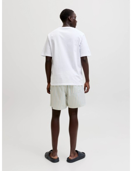 CAMISETA JJGRADIENT PRINT TEE SS CREW NECK LN Bright White