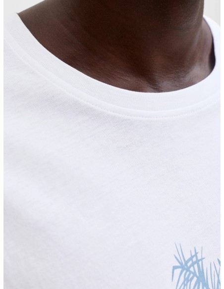 CAMISETA JJGRADIENT PRINT TEE SS CREW NECK LN Bright White