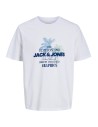 CAMISETA JJGRADIENT PRINT TEE SS CREW NECK LN Bright White