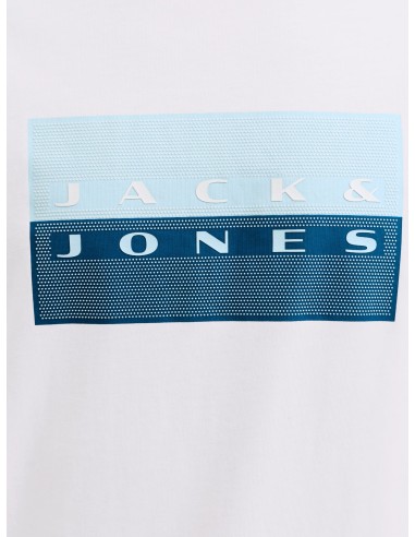 CAMISETA JCOFUSION DOTS PRINT TEE SS CREW SN Bright White