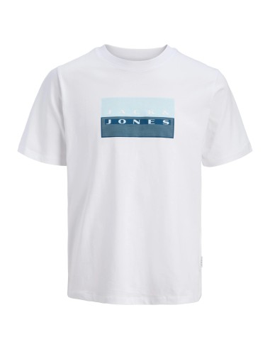 CAMISETA JCOFUSION DOTS PRINT TEE SS CREW SN Bright White