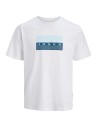 CAMISETA JCOFUSION DOTS PRINT TEE SS CREW SN Bright White