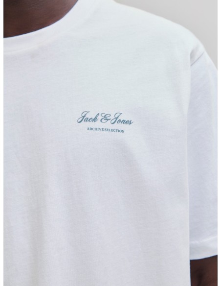 CAMISETA JJEARCHIVE GRAPHIC TEE SS O-NECK NOOS Bright White
