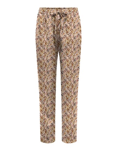 PANTALON ONLNOVA LIFE VIS PANT AOP Dull Gold_716 Abstract zigzag