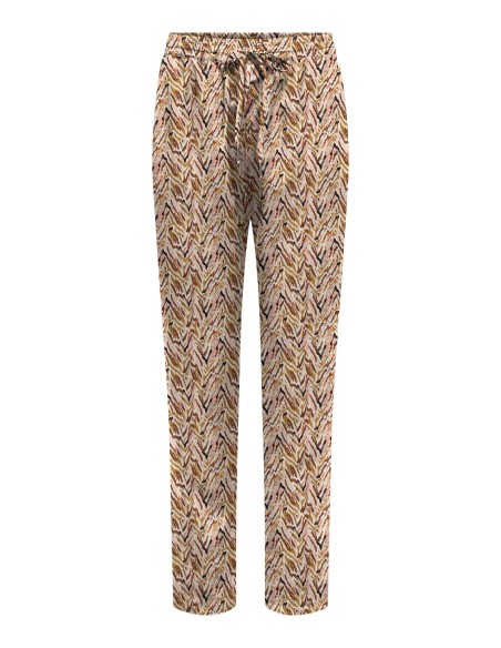 PANTALON ONLNOVA LIFE VIS PANT AOP Dull Gold_716 Abstract zigzag