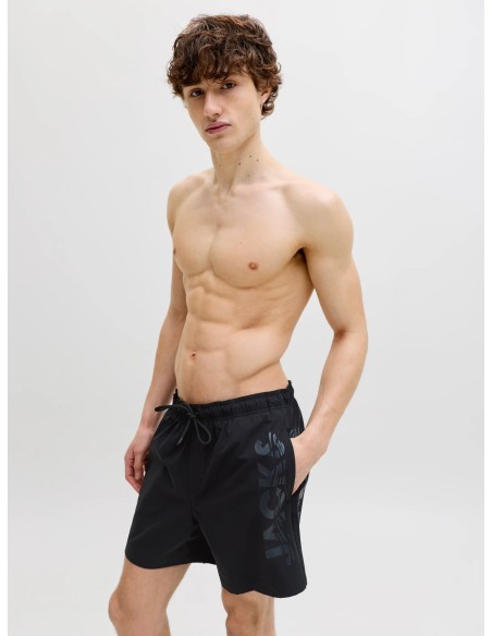 BAÑADOR JPSTMAUI WAVE LOGO SWIM SHORTS REG SN Black