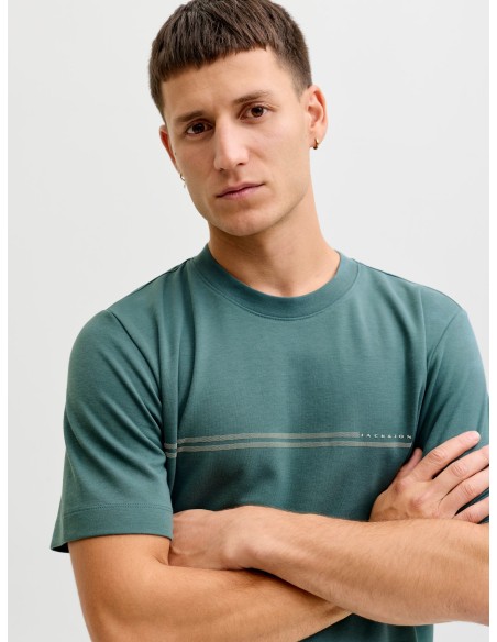 CAMISETA JCOFUSION CHEST BRAND TEE SS CREW NOOS North Atlantic