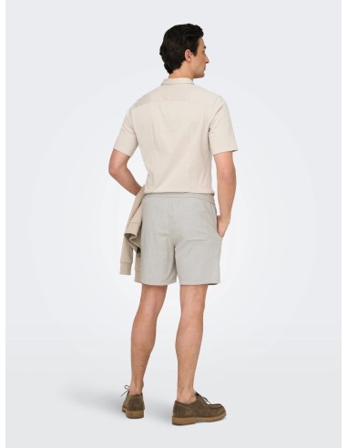 BERMUDAS ONSTEL LINEN MIX 0245 SHORTS Cloud Dancer