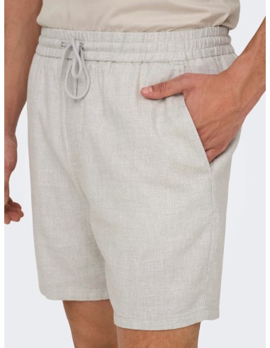 BERMUDAS ONSTEL LINEN MIX 0245 SHORTS Cloud Dancer
