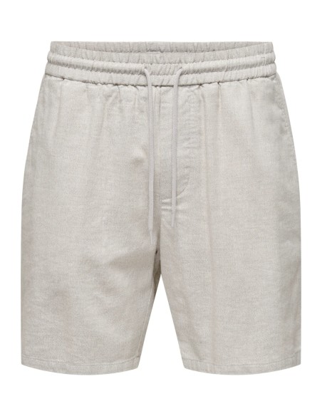 BERMUDAS ONSTEL LINEN MIX 0245 SHORTS Cloud Dancer