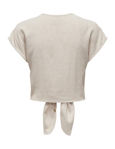 ONLSIESTA SS KNOT LIN BL SHIRT PNT NOOS Moonbeam