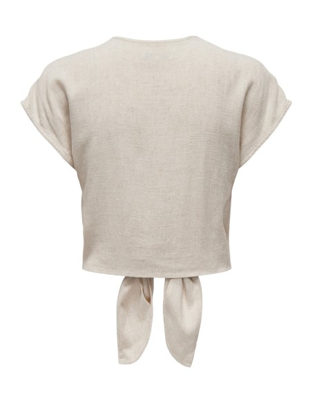 ONLSIESTA SS KNOT LIN BL SHIRT PNT NOOS Moonbeam