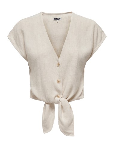 ONLSIESTA SS KNOT LIN BL SHIRT PNT NOOS Moonbeam