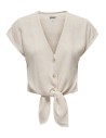 ONLSIESTA SS KNOT LIN BL SHIRT PNT NOOS Moonbeam