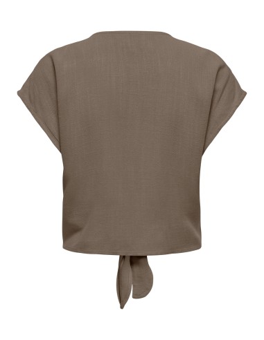 ONLSIESTA SS KNOT LIN BL SHIRT PNT NOOS Walnut