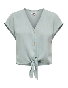 ONLSIESTA SS KNOT LIN BL SHIRT PNT NOOS Abyss
