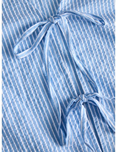 JXWINDY SEERSUCKER LS TIE SHIRT WVN LN Little Boy Blue STRIPES