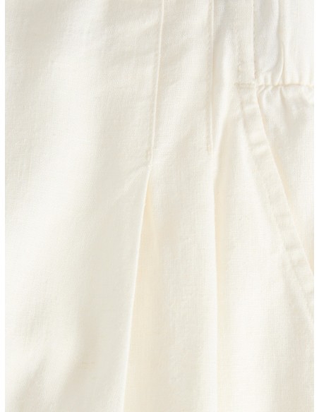 JXALMIRA LINEN BLEND HW SHORTS WVN LN Blanc de Blanc