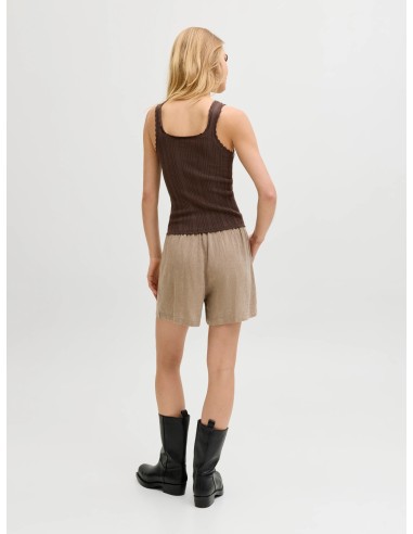 JXALMIRA LINEN BLEND HW SHORTS WVN LN Silver Mink