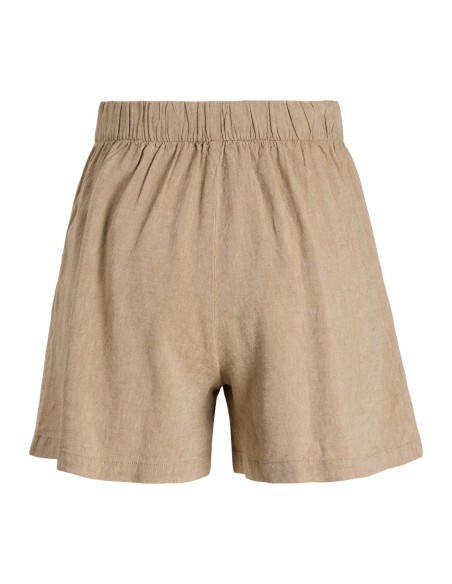 JXALMIRA LINEN BLEND HW SHORTS WVN LN Silver Mink
