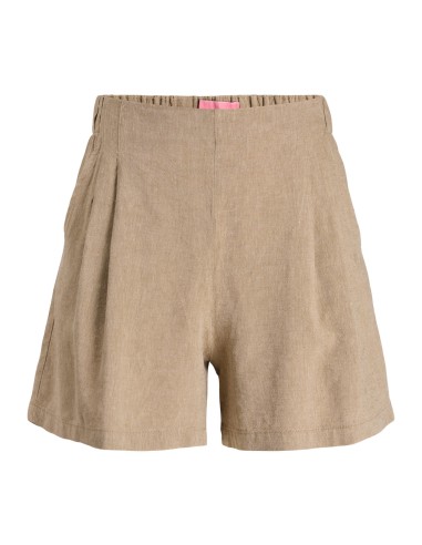 JXALMIRA LINEN BLEND HW SHORTS WVN LN Silver Mink