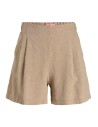 JXALMIRA LINEN BLEND HW SHORTS WVN LN Silver Mink