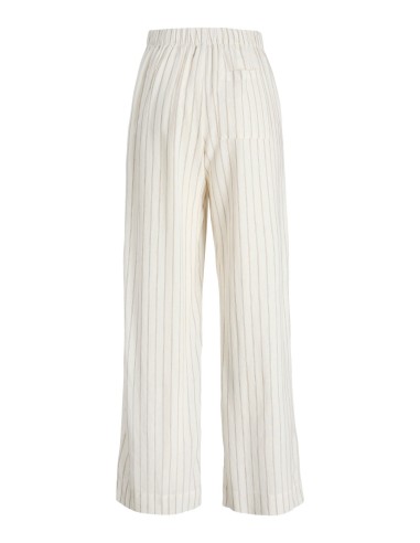 PANTALONES JXALMIRA LINEN BLEND HW PANT WVN LN Blanc de Blanc Silver Mink