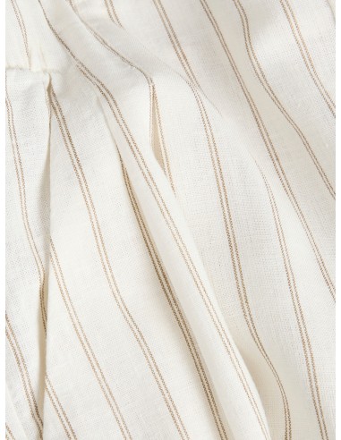 PANTALONES JXALMIRA LINEN BLEND HW PANT WVN LN Blanc de Blanc Silver Mink