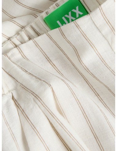 PANTALONES JXALMIRA LINEN BLEND HW PANT WVN LN Blanc de Blanc Silver Mink