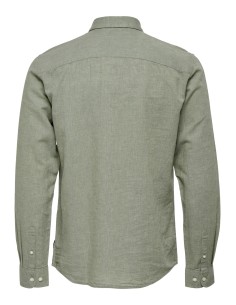 CAMISA ONSCAIDEN LIFE LS SOLID LINEN BLEND NOOS Swamp 2