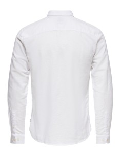 CAMISA ONSCAIDEN LIFE LS SOLID LINEN BLEND NOOS White 2