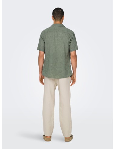 ONSCAIDEN SS SOLID RESORT LINEN NOOS Swamp