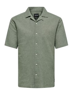 ONSCAIDEN SS SOLID RESORT LINEN NOOS Swamp