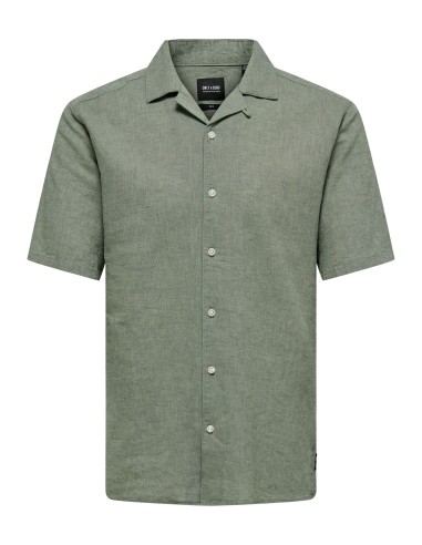ONSCAIDEN SS SOLID RESORT LINEN NOOS Swamp