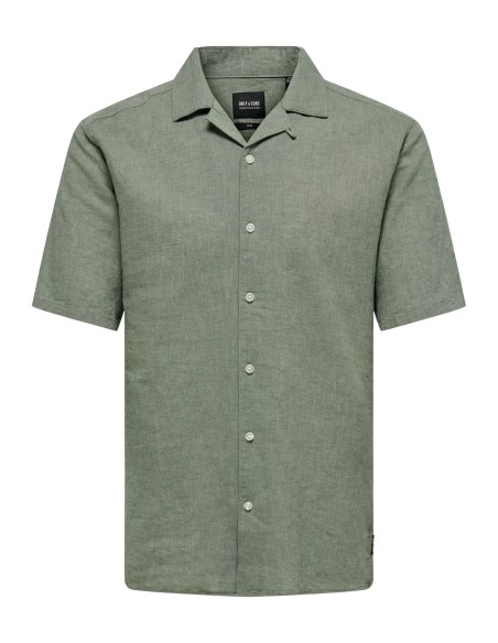 ONSCAIDEN SS SOLID RESORT LINEN NOOS Swamp