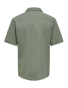 ONSCAIDEN SS SOLID RESORT LINEN NOOS Swamp 2