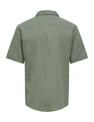 ONSCAIDEN SS SOLID RESORT LINEN NOOS Swamp