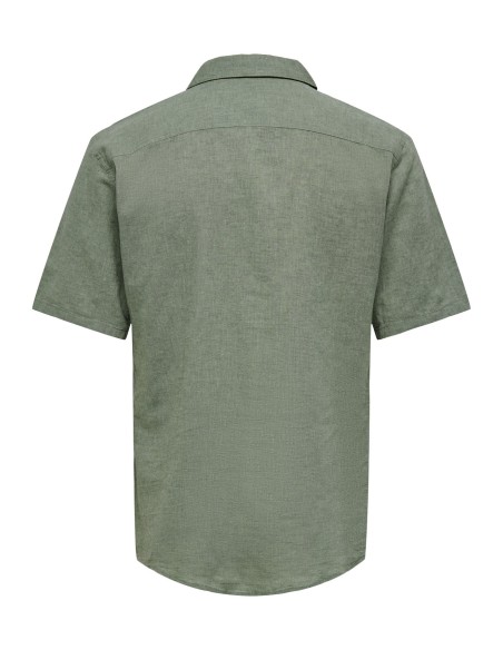 ONSCAIDEN SS SOLID RESORT LINEN NOOS Swamp