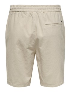 BERMUDAS ONSLINUS 0007 COT LIN SHORTS NOOS Silver Lining 2