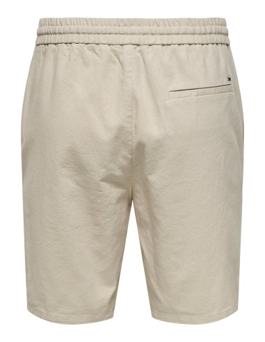 BERMUDAS ONSLINUS 0007 COT LIN SHORTS NOOS Silver Lining